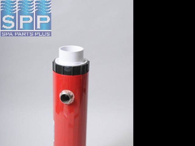 Heat Exchanger, 18KCal, 3"x 18-7/8"Long, 1" MIPT, 2" Tailpieces,