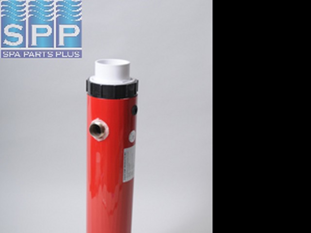 Heat Exchanger, 26KCal, 3"x 22-1/8"Long, 1" MIPT, 2" Tailpieces,